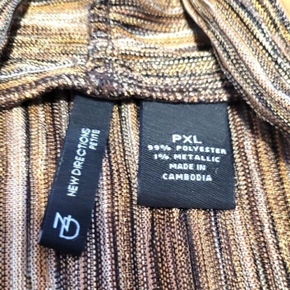 New Directions Petite Flyaway Knit Vest Cardigan PXL - Picture 3 of 3